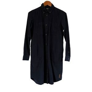 Roots‎ navy corduroy long sleeve dress. Size xs